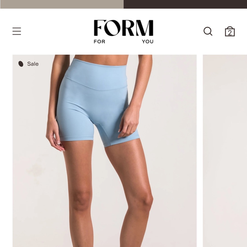 Women's Sky Blue Bike Shorts